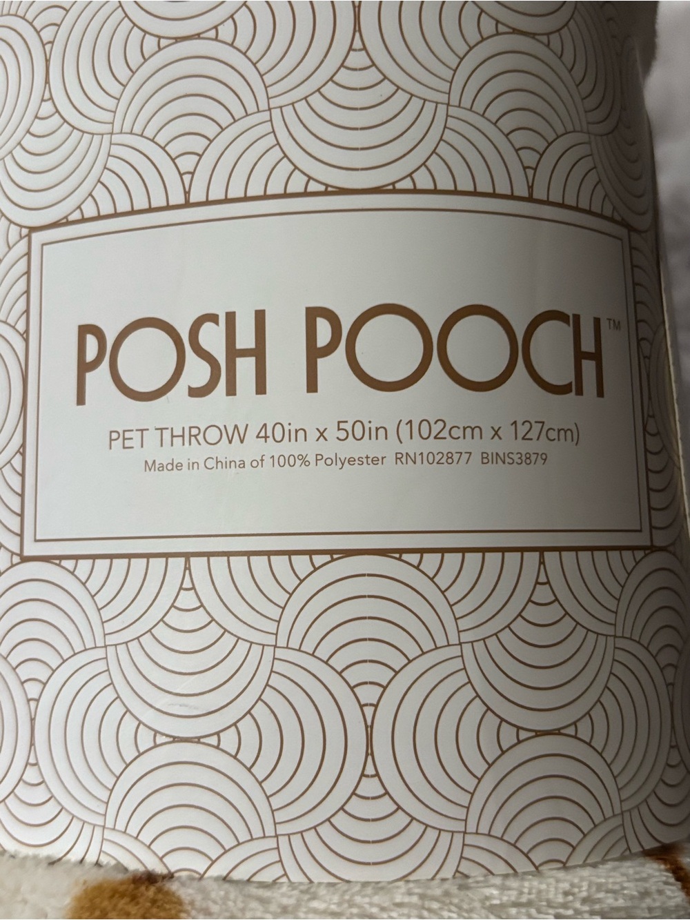 Cream & Gold Pet Throw - Cozy Dog Blanket dachshund